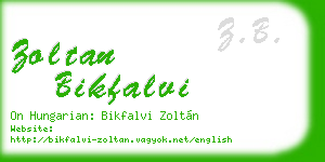 zoltan bikfalvi business card